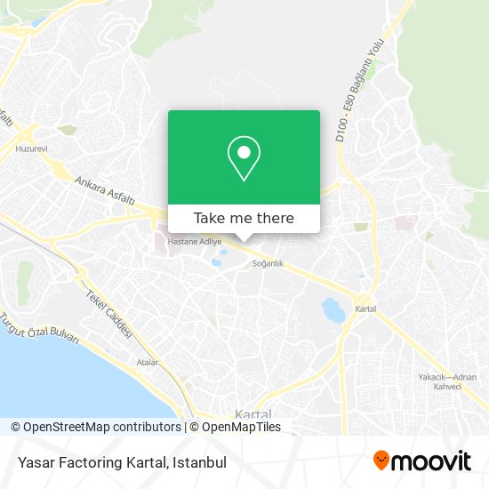 Yasar Factoring Kartal map