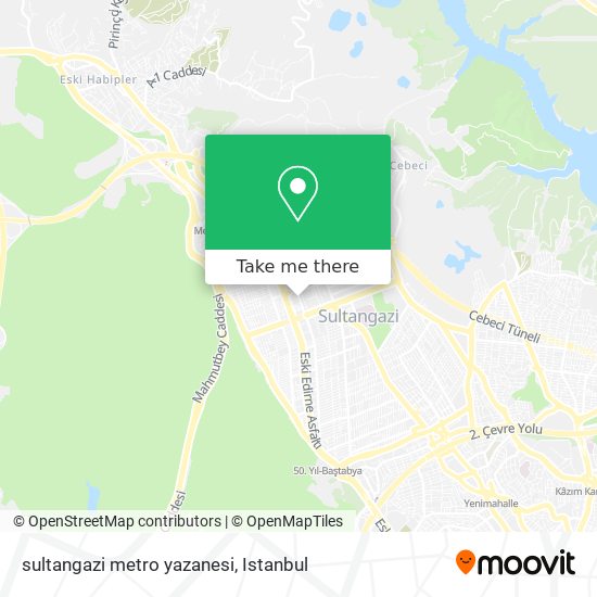 sultangazi metro yazanesi map