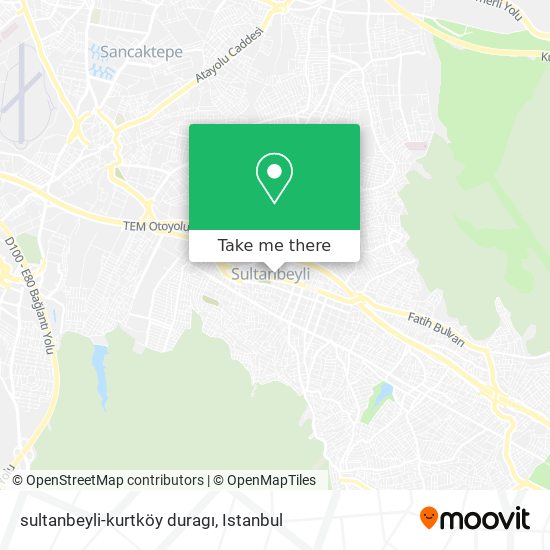 sultanbeyli-kurtköy duragı map