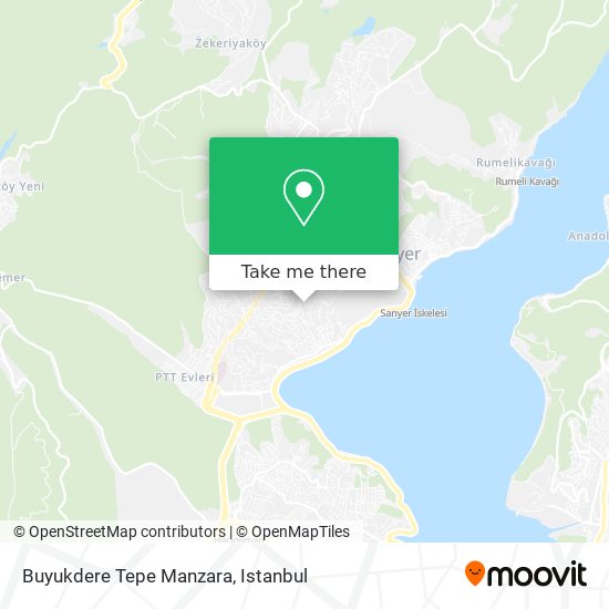 Buyukdere Tepe Manzara map