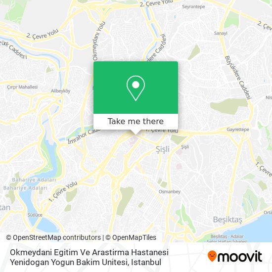 Okmeydani Egitim Ve Arastirma Hastanesi Yenidogan Yogun Bakim Unitesi map