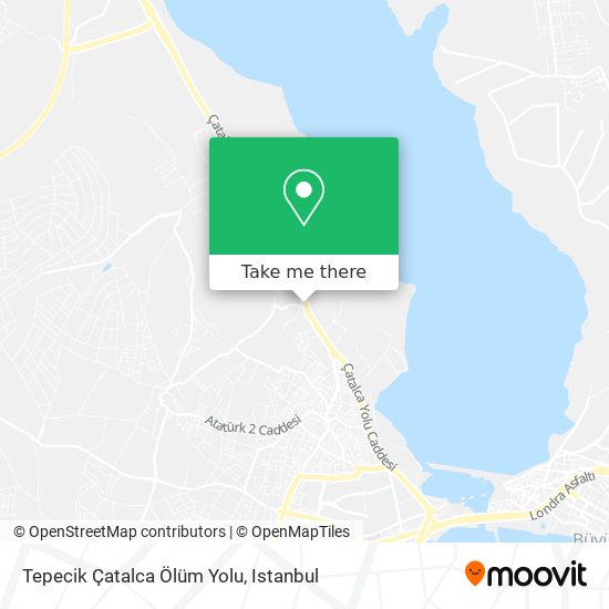 Tepecik Çatalca Ölüm Yolu map