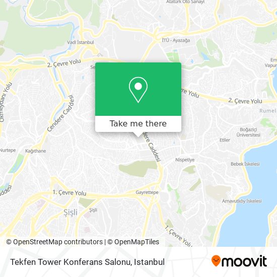 Tekfen Tower Konferans Salonu map