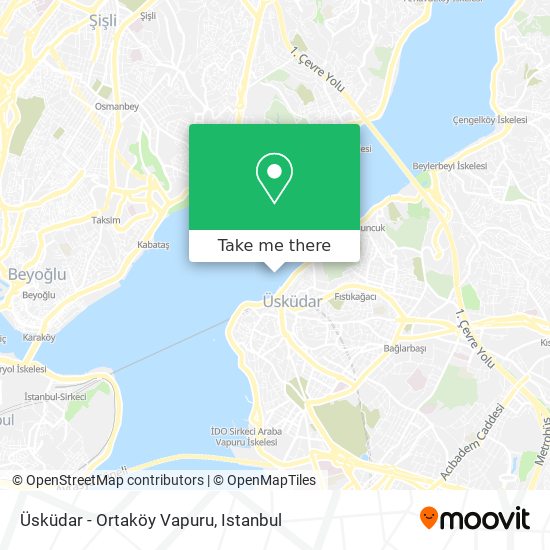 Üsküdar - Ortaköy Vapuru map