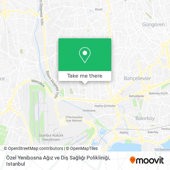 Özel Yenibosna Ağız ve Diş Sağlığı Polikliniği map