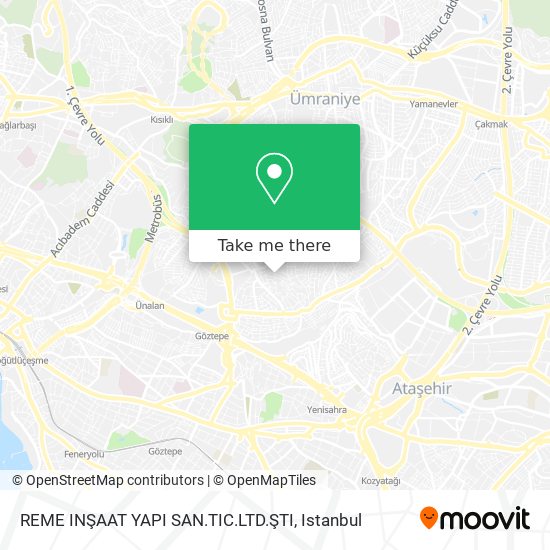 REME INŞAAT YAPI SAN.TIC.LTD.ŞTI map