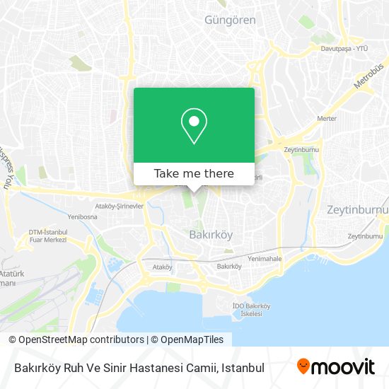 Bakırköy Ruh Ve Sinir Hastanesi Camii map