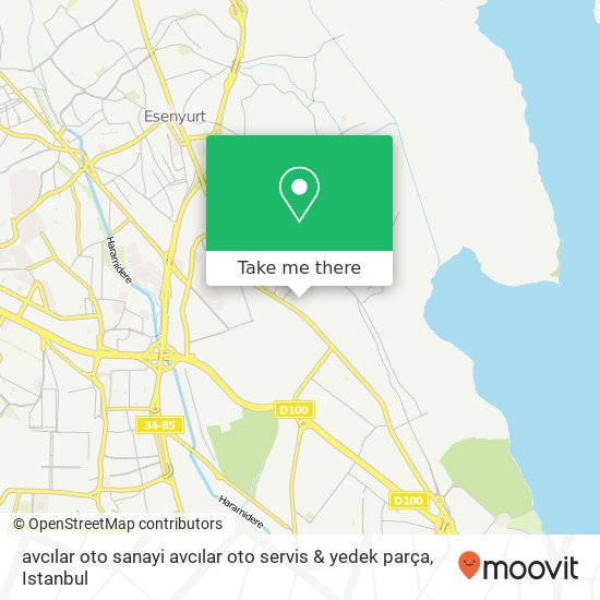 avcılar oto sanayi avcılar oto servis & yedek parça map