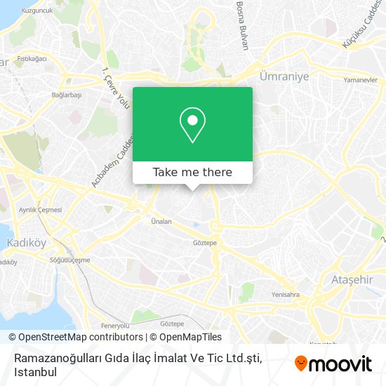 Ramazanoğulları Gıda İlaç İmalat Ve Tic Ltd.şti map