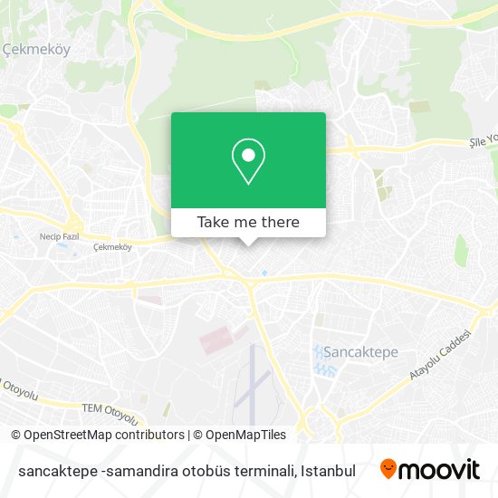 sancaktepe -samandira  otobüs terminali map