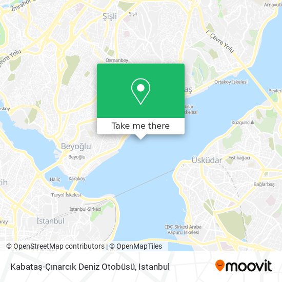 Kabataş-Çınarcık Deniz Otobüsü map