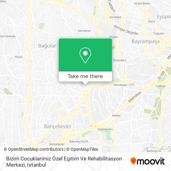 Bizim Cocuklarimiz Özel Egitim Ve Rehabilitasyon Merkezi map
