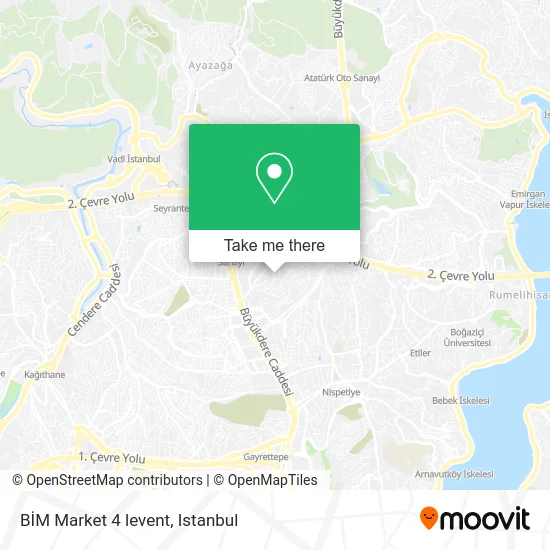 BİM Market 4 levent map