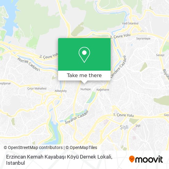 Erzincan Kemah Kayabaşı Köyü Dernek Lokali map