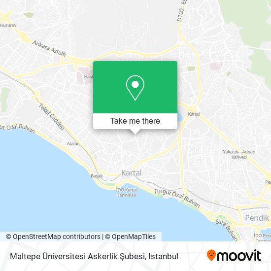 Maltepe Üniversitesi Askerlik Şubesi map