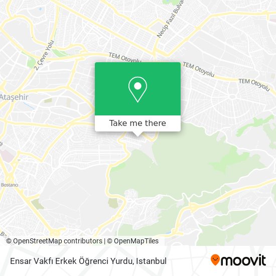 Ensar Vakfı Erkek Öğrenci Yurdu map