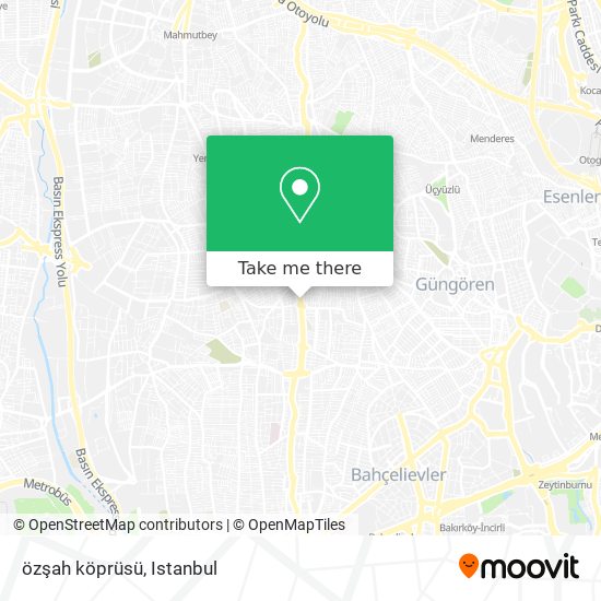 özşah köprüsü map