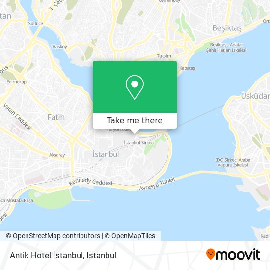 Antik Hotel İstanbul map