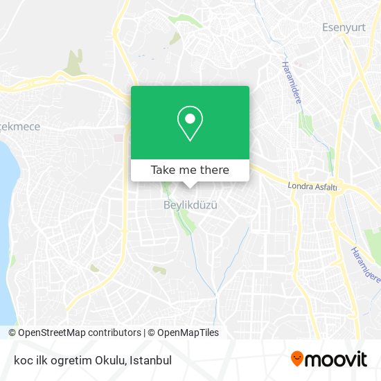 koc ilk ogretim Okulu map