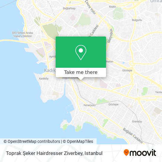 Toprak Şeker Hairdresser Ziverbey map