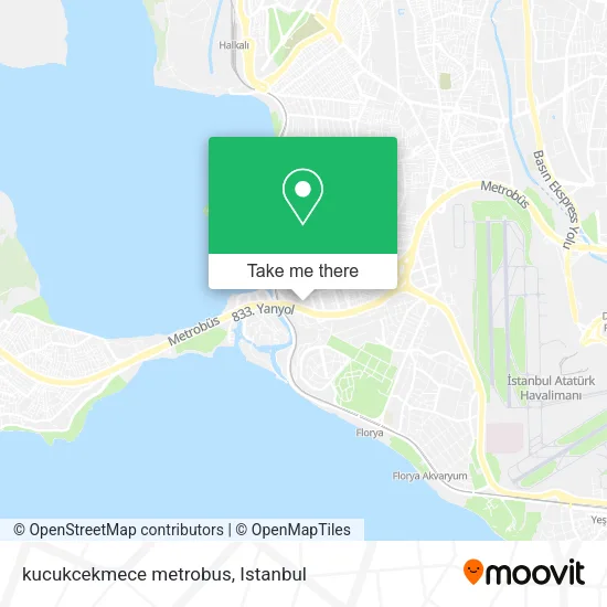 kucukcekmece metrobus map