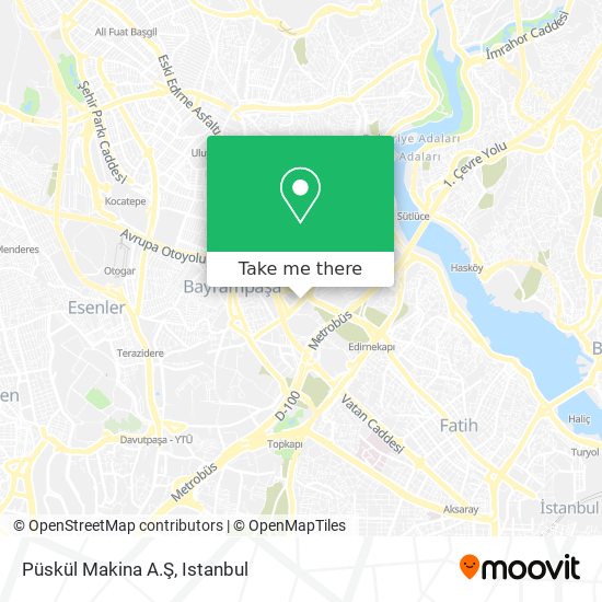 Püskül Makina A.Ş map