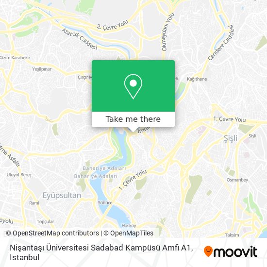 Nişantaşı Üniversitesi Sadabad Kampüsü Amfi A1 map