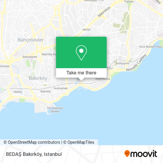 BEDAŞ Bakırköy map
