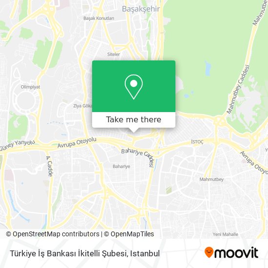 Türkiye İş Bankası İkitelli Şubesi map