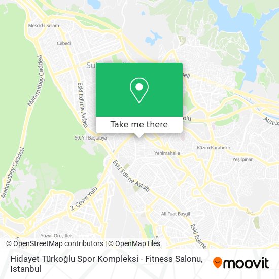 Hidayet Türkoğlu Spor Kompleksi - Fitness Salonu map