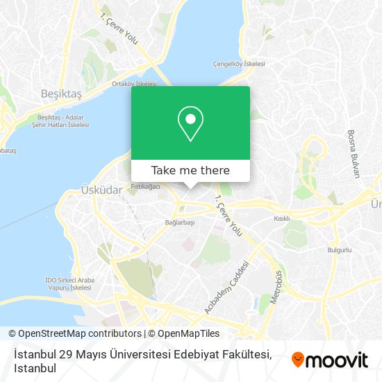 İstanbul 29 Mayıs Üniversitesi Edebiyat Fakültesi map