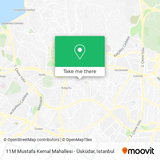 11M Mustafa Kemal Mahallesi - Üsküdar map