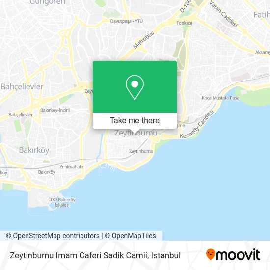 Zeytinburnu Imam Caferi Sadik Camii map