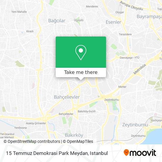 15 Temmuz Demokrasi Park Meydan map