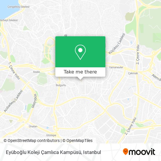 Eyüboğlu Koleji Çamlıca Kampüsü map