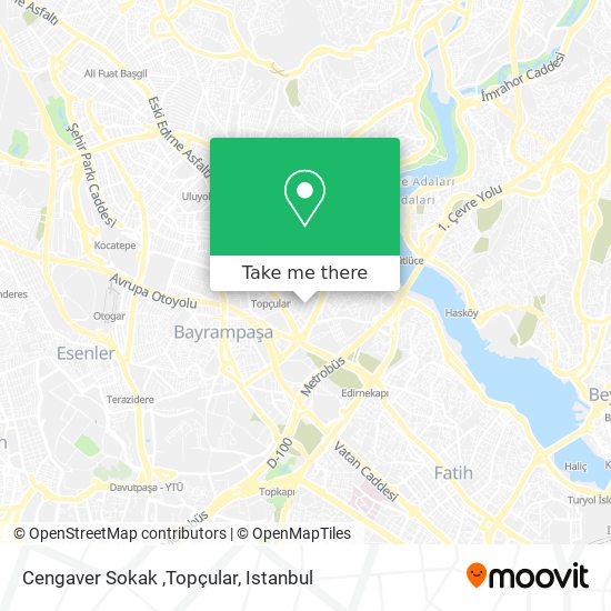 Cengaver Sokak ,Topçular map