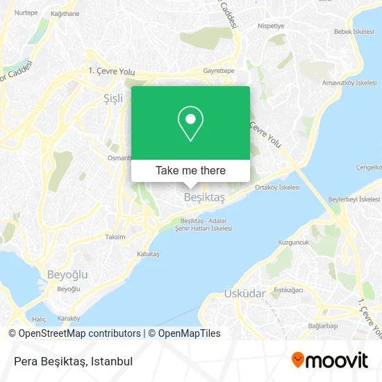Pera Beşiktaş map