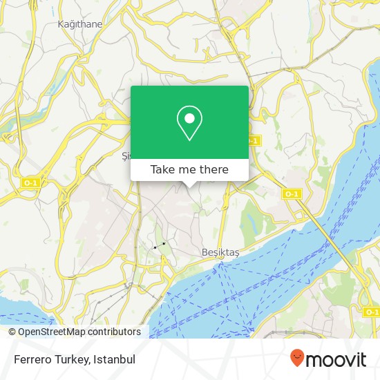 Ferrero Turkey map