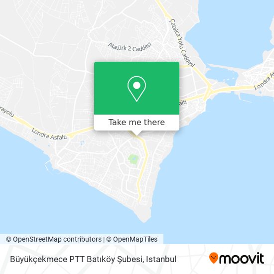 Büyükçekmece PTT Batıköy Şubesi map