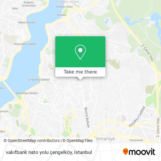 vakıfbank nato yolu çengelköy map