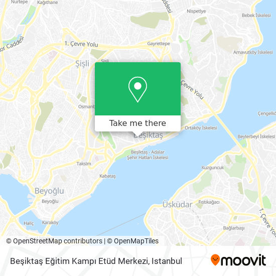 Beşiktaş Eğitim Kampı Etüd Merkezi map