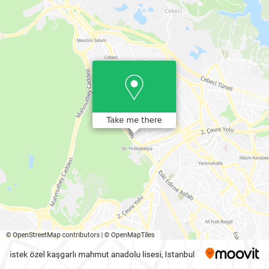 istek özel kaşgarlı mahmut anadolu lisesi map