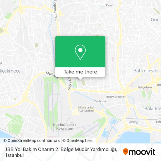 İBB Yol Bakım Onarım 2. Bölge Müdür Yardımcılığı map