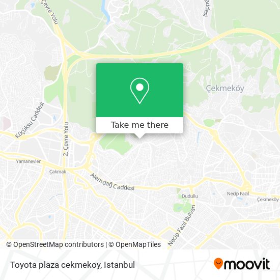 Toyota plaza cekmekoy map