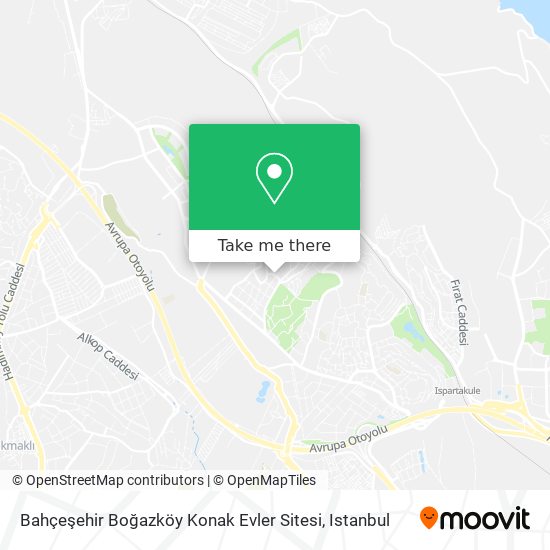 Bahçeşehir Boğazköy Konak Evler Sitesi map