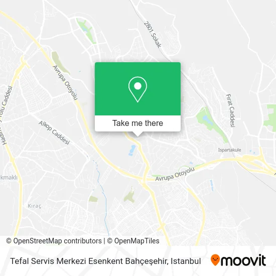 Tefal Servis Merkezi Esenkent Bahçeşehir map