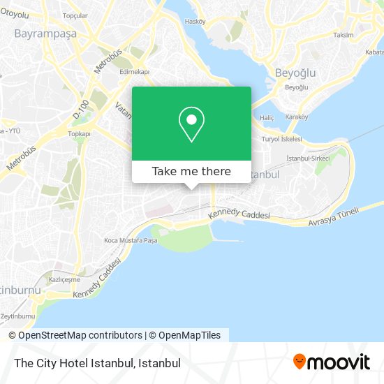 The City Hotel Istanbul map