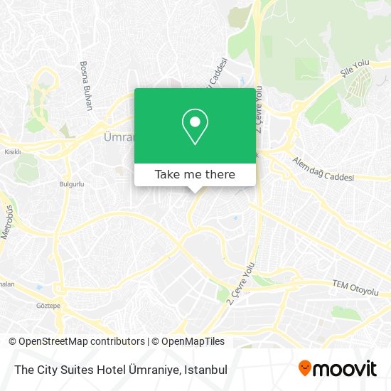 The City Suites Hotel Ümraniye map