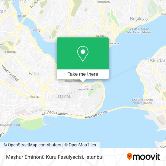 Meşhur Eminönü Kuru Fasülyecisi map