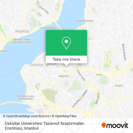 Üsküdar Üniversitesi Tasavvuf Araştırmaları Enstitüsü map